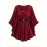 Plus Size Solid Keyhole Neck Belted Top, Ruched Flare Sleeve Chain Decor Elegant Top For Spring & Fall, Women's Plus Size Clothing