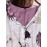 Plus Size - Plus Size, Women'S Plus Size V-Neck Floral Print Blouse - Casual Loose Fit, Asymmetrical Hem, Lightweight Non-Stretch Fabric, Spring Fashion Top with Butterfly & Floral Design, Ladies Blouses, Vneck Blouse, Printed Blouse, Gentle Loungewear, Soft Texture, Worn with Office Lounge, Ideal Women Gift, Top Tees, Work Wardrobe, Made from Solid Machine Washable High Soft Fabric Casually Sweptforward Design