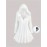 Plus Size - Plus Size Solid Color Surplice Ribbed Textured Fleece Trim Hooded Top