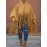 Plus Size, Plus Size Women's Batwing Sleeve Turtleneck Top with Fringe Hem - Loose Fit Casual Chic Long Sleeve Shirt, Solid Color Machine Washable Fall Winter Clothing for Women, Elegant Overlay, Highneck Shirt, Easycare Fabric, Spring Outfit, Durable Shirt, Curvy Fashion