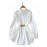 Plus Size, Women's Elegant Blouse Shirt - Long Sleeve Button-up top with Belt Accent, Non-Stretchy Fabric for Formal & Everyday Outfits - Office, Party, Casual Chic Outfits - Machine Washable Women's Clothing, Office Attire, Classic Collar, Polished Look, Stylish Top, Professional Women